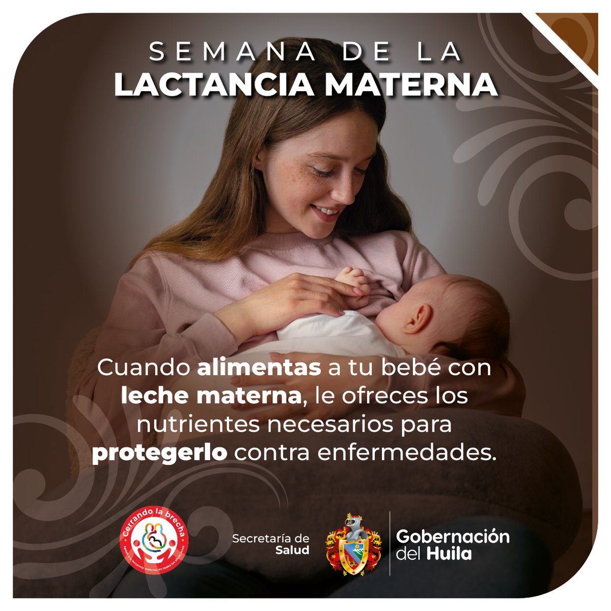 HuilaGob's tweet photo. La lactancia materna es una de las mayores expresiones de afecto entre dos seres humanos, es abrigo, amor, vacuna y alimento @Fundacion_Exito #Lactatón #ElPoderdelaNutrición #GobernaciónDelHuila https://t.co/XeRyXM3IAZ