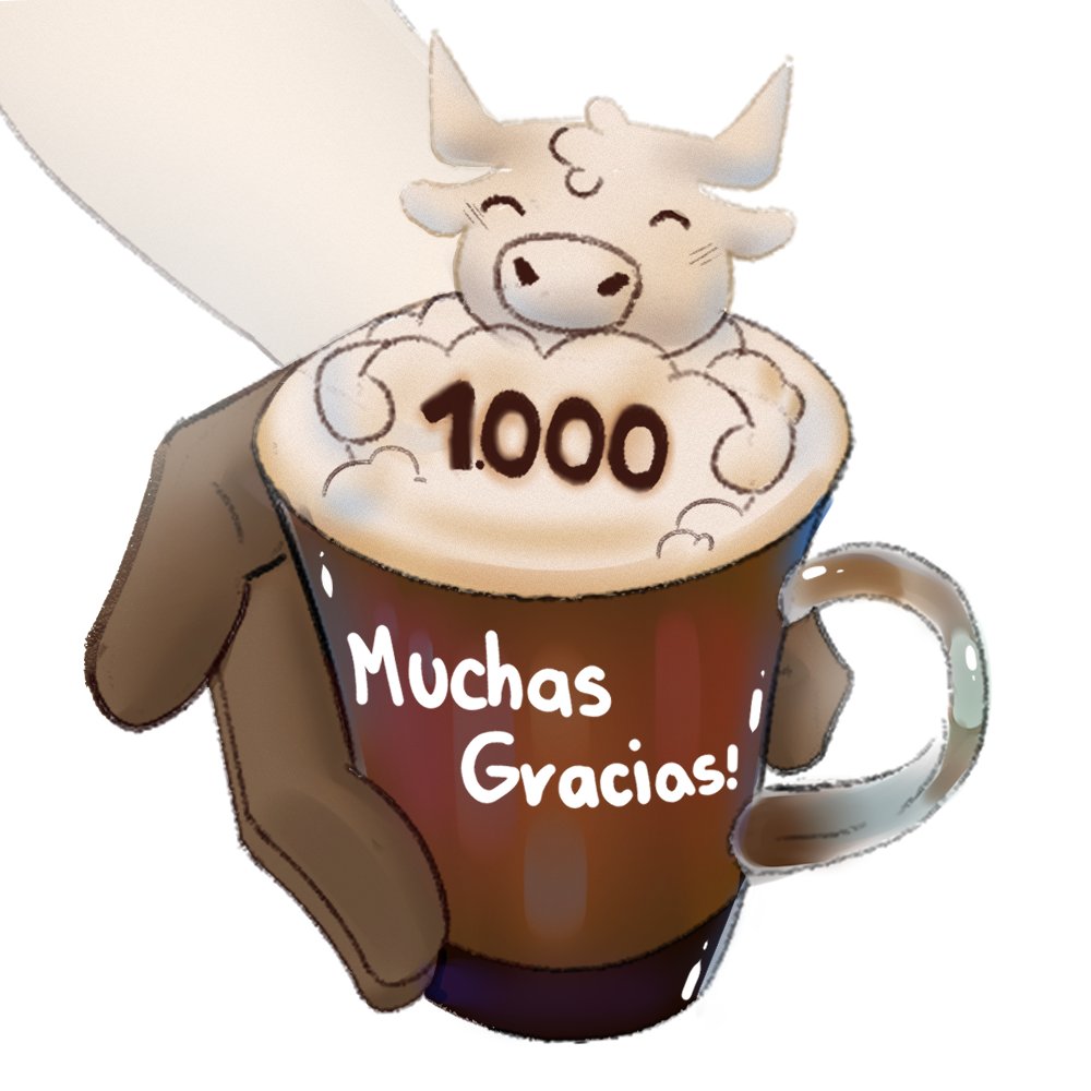 I've arrived to 1k on twitch  🥰 thank you all for the support 🫂 ❤️ I'm reallly happy for everything now it's time for keep going and improve 🐛