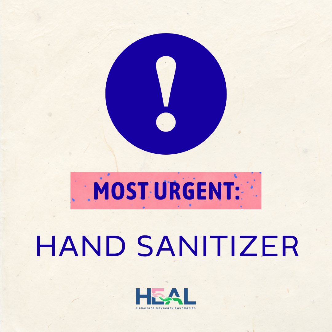healhomecare's tweet image. Happy New Month, community! 🍀☀️

What’s our MOST Urgent Essential Item of the Month? ➡️ #HandSanitizer 🧼👐