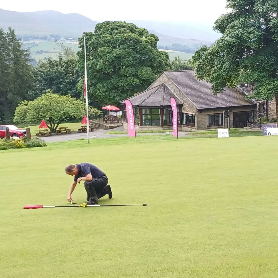 The greens on Monday at Saddleworth are going to be "Slick"