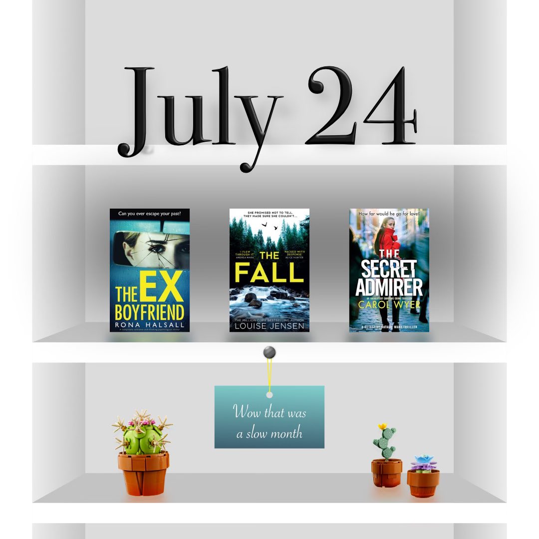 July wrap up <a href="/RonaHalsallAuth/">Author Rona Halsall</a> <a href="/Fab_fiction/">Author Louise Jensen</a> <a href="/carolewyer/">Carol Wyer</a>