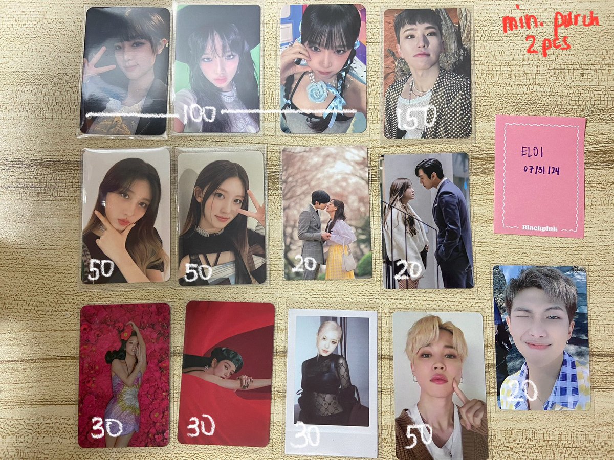 annyeongelo's tweet photo. ꒰ #elo_cart wts lfb ph  ꒱   

✿ decluttering sale!! ✿  

~ prices on pic

mop: gcash 
mod: jnt, flash, ggx, sdd  

🏷️ yena hate xx rodrigo face the sun hoshi ray ive gaeul eleven peace pogi business peoposal ahn hyo seop kim sejeong blackpink jisoo flower rose born pink https://t.co/7WdvrgxSyh