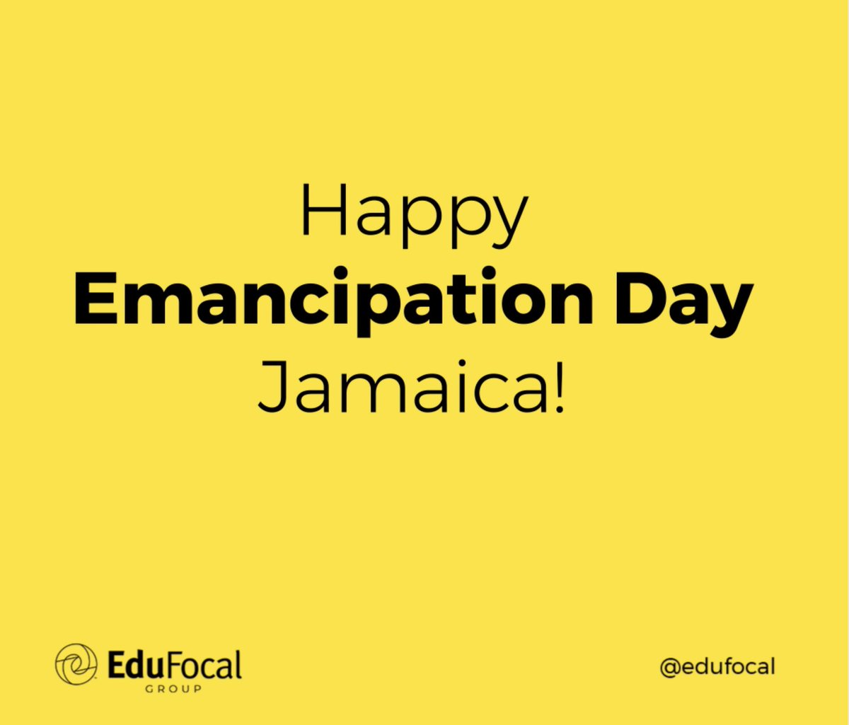 Today, we commemorate Emancipation Day with joy and pride, cherishing the journey toward a brighter future. Let's honour our ancestors' resilience and strive for unity, equality, and progress. Happy Emancipation Day, Jamaica!