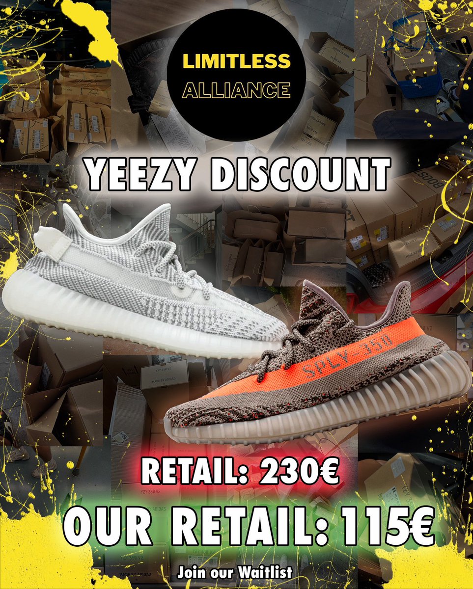 Yeezy steals 🤑
Si tú también quieres conseguir pares under retail únete a Limitless Alliance 🫡👀