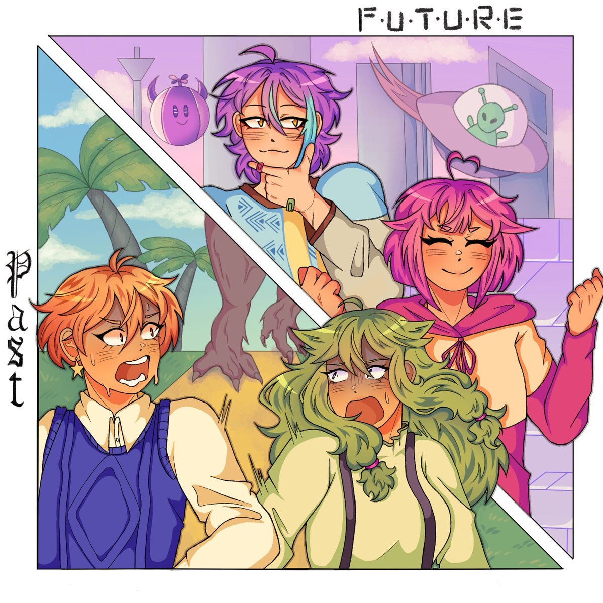 angiesharky's tweet photo. day 1. past/future🦕🏙
#prsk_FA #PolyshoWeek2024 #polysho https://t.co/USuxEX7R1i