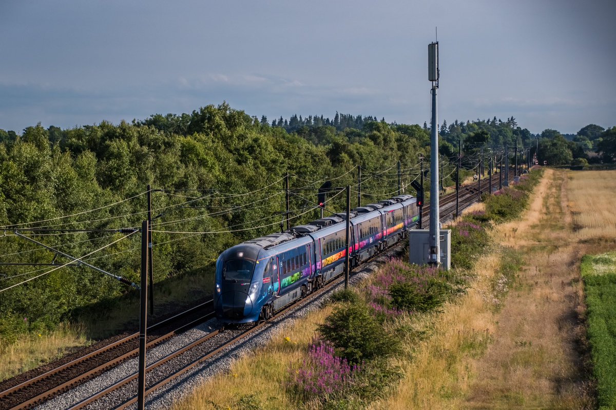 ASMRailPhotos's tweet image. 🖍️| 1S97 1448 London Kings Cross to Edinburgh

📣| @LumoTravel @Hull_Trains 
🚂| Class 802303 ‘Land of Green Ginger’
📍| Butterwell Junction
📆| 30/07/2024

#class802 #802303 #lumo