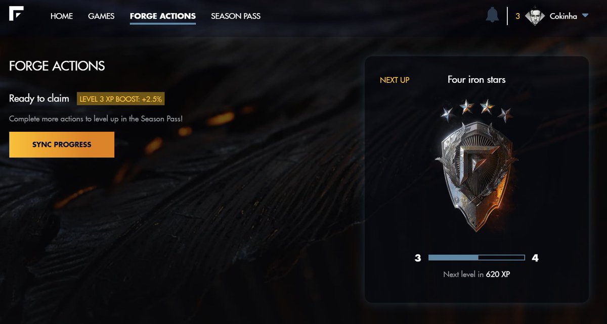 Airdrop da <a href="/Forge/">Forge</a> que estamos fazendo em live.

A forge é um sistema de quests para projetos gamers, muito parecido com a EarnAlliance, GAM3S e etc.

Iniciamos agora em live o airdrop deles, pra quem quiser fazer, so entrar no link abaixo:

forge.gg/signup?referra…