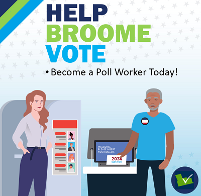 BroomeVotes's tweet photo. Today is NATIONAL POLL WORKER RECRUITMENT DAY!!  Learn how you can help our election process be safe, secure and accurate! For more information, please visit https://t.co/7LDGxpn7Zm. https://t.co/tp2Q52M0Cc