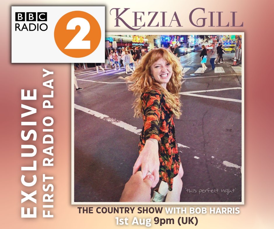 Kezia Gill (@keziagillmusic) on Twitter photo Im thrilled to announce that my New Single ‘This Perfect Night’ will be getting its first ever spin tonight on the Country show with <a href="/WhisperingBob/">Bob Harris 💙</a> on <a href="/BBCRadio2/">BBC Radio 2</a> 🧡
Tune in from 9pm!!
Plus there’s still a few hours left to pre-save!!!
presave.w21records.com/THISPERFECTNIG… Im thrilled to announce that my New Single ‘This Perfect Night’ will be getting its first ever spin tonight on the Country show with <a href="/WhisperingBob/">Bob Harris 💙</a> on <a href="/BBCRadio2/">BBC Radio 2</a> 🧡
Tune in from 9pm!!
Plus there’s still a few hours left to pre-save!!!
presave.w21records.com/THISPERFECTNIG…