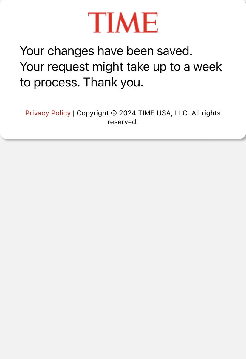 This is how you deal with <a href="/TIME/">TIME</a> unfounded attacks to Trump:
Unsubscribe!