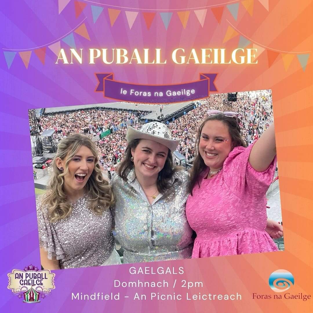 gael_gals (@gael_gals) on Twitter photo ⭐️💞🌸FÓGRA🌸💞⭐️
Den chéad uair beidh Podchraoladh na Gaelgals ag <a href="/EPfestival/">Electric Picnic</a> !!! Feicfidh sibh muid sa Phuball Gaeilge, Mindfield ag 2pm ar an Domhnach✨ Táimid ar bís 🥳
Buíochas le <a href="/raidionalife/">Raidió na Life</a> & @raidiorira as an tacaíocht leanúnach!
An bhfeicfimid ann sibh? 👀 ⭐️💞🌸FÓGRA🌸💞⭐️
Den chéad uair beidh Podchraoladh na Gaelgals ag <a href="/EPfestival/">Electric Picnic</a> !!! Feicfidh sibh muid sa Phuball Gaeilge, Mindfield ag 2pm ar an Domhnach✨ Táimid ar bís 🥳
Buíochas le <a href="/raidionalife/">Raidió na Life</a> & @raidiorira as an tacaíocht leanúnach!
An bhfeicfimid ann sibh? 👀