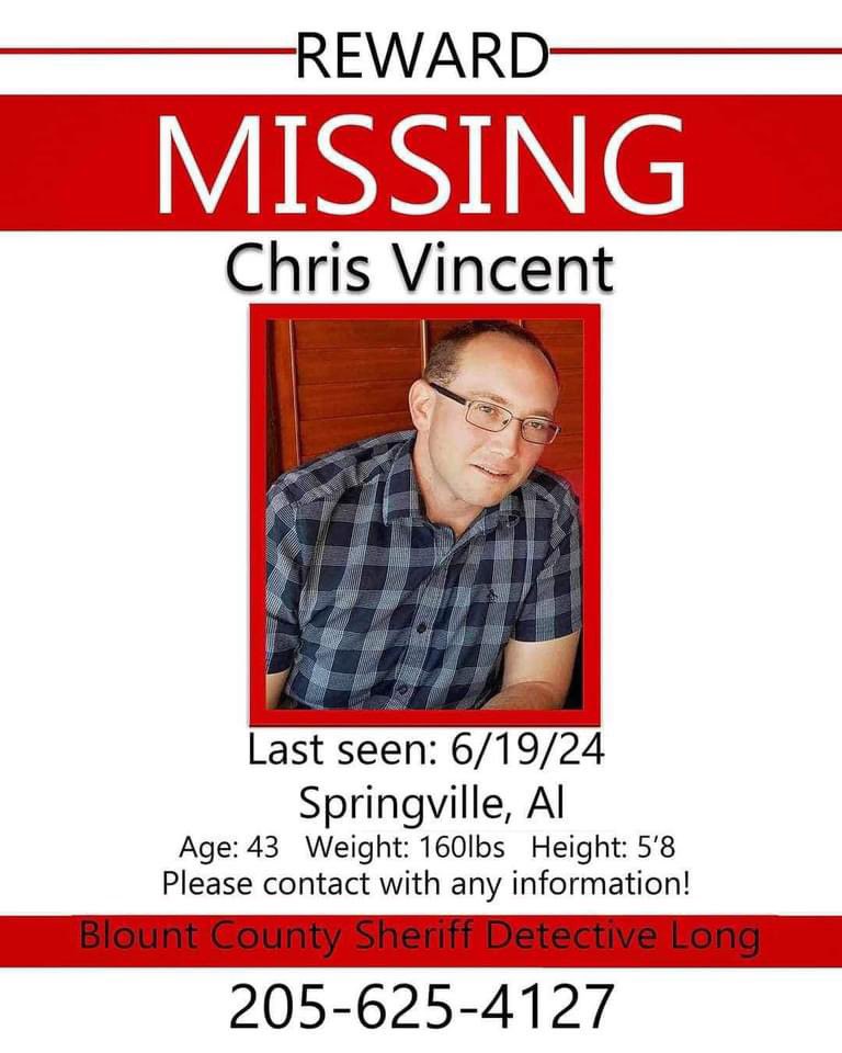 nikthehat's tweet image. MISSING: HAVE YOU SEEN ME?

📍 #Springville | #Alabama

The sister of a missing man reports that searching for her brother online yields no results, despite him being listed as missing and endangered in the NCIC police database. 

When she reached out to the news, they informed