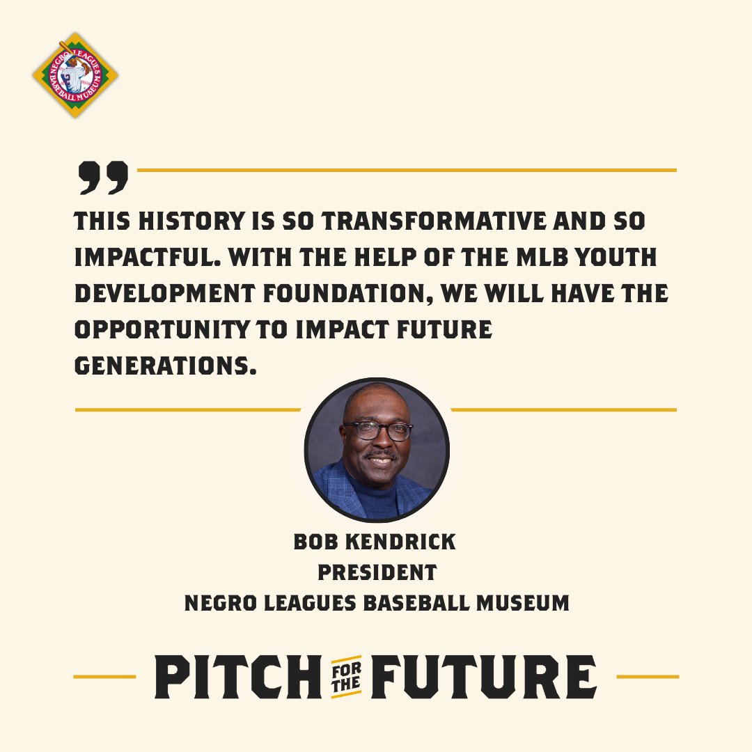 Negro Leagues Baseball Museum (@nlbmuseumkc) on Twitter photo NLBM President Bob Kendrick speaks about the generosity of the <a href="/Baseball_YDF/">MLB-MLBPA Youth Development Foundation</a>'s historic $2 million gift to the museum's Pitch for the Future Capital Campaign
🖥️ : nlbm.com/pitchforthefut… // #NLBM NLBM President Bob Kendrick speaks about the generosity of the <a href="/Baseball_YDF/">MLB-MLBPA Youth Development Foundation</a>'s historic $2 million gift to the museum's Pitch for the Future Capital Campaign
🖥️ : nlbm.com/pitchforthefut… // #NLBM
