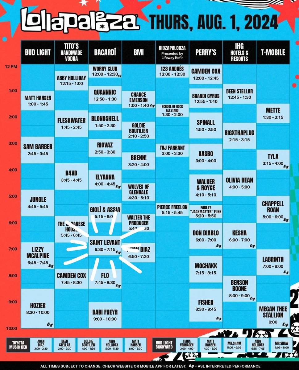 saintlevantactu's tweet photo. Saint Levant au Lollapalooza aujourd'hui 🥰 https://t.co/KQT18l1QKT