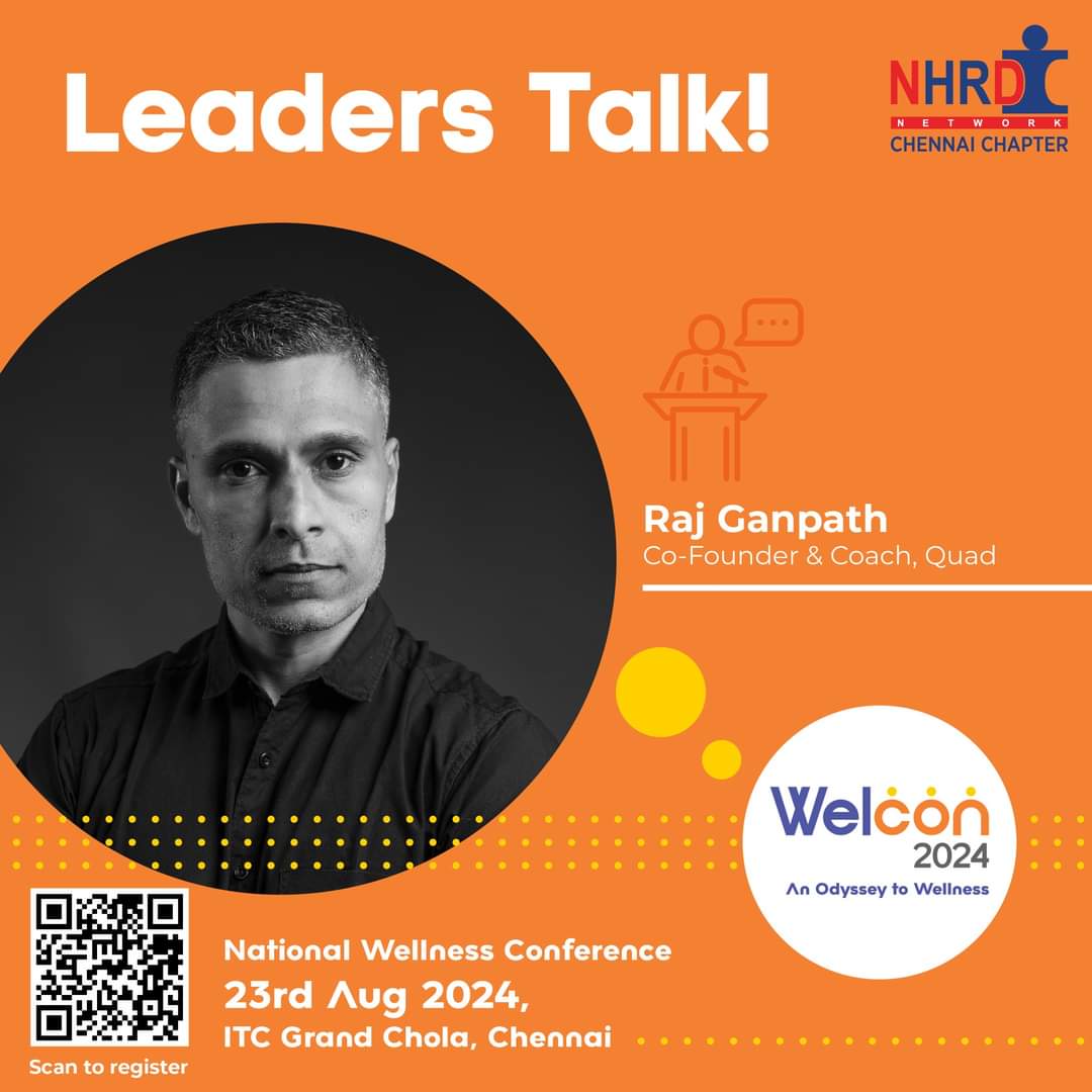 NhrdChennai's tweet photo. Thrilled to announce our next speaker for the National Wellness Conference: Raj Ganpath! 🌟 

Certified fitness &amp; nutrition coach and co-founder of The Quad, Raj brings a wealth of knowledge and experience to help us all achieve our wellness goals. 

#Welcon24 #HRCommunity https://t.co/R0ZjQLiOKL