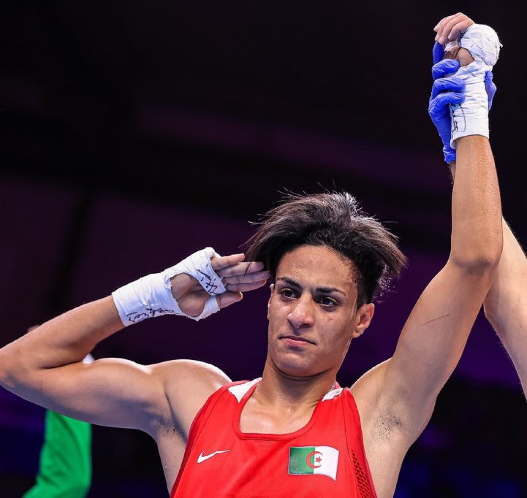 omerylcn's tweet photo. Bu Cezayirli boksör Imane Khelif, kendisi dünyaya erkek olarak gelmişama olimpiyatlarda Kadın olarak yarışıyor ve Buseniz Sürmeneli'nin rakibi olacak. Bu nasıl bir rezalet? Türkiye Milli Olimpiyat Komitesi lütfen gereğini yapın. Buna itiraz edin
#Paris2024   #OlympicGames https://t.co/jBXfamRnA8