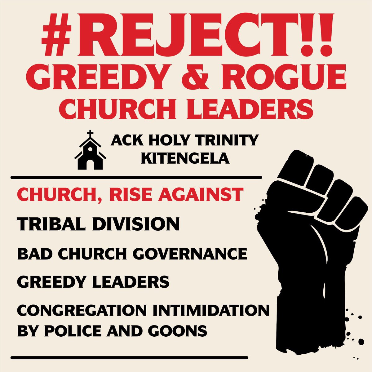 lyeez_k's tweet photo. @AnglicaninKenya We also request change in our church
We advocate against bad governance in our church and to be listened to when requests are made
@AnglicaninKenya @ackholytrinitykitengela @ArchbishopSapit 
#occupychurch https://t.co/lxhv3Oux21