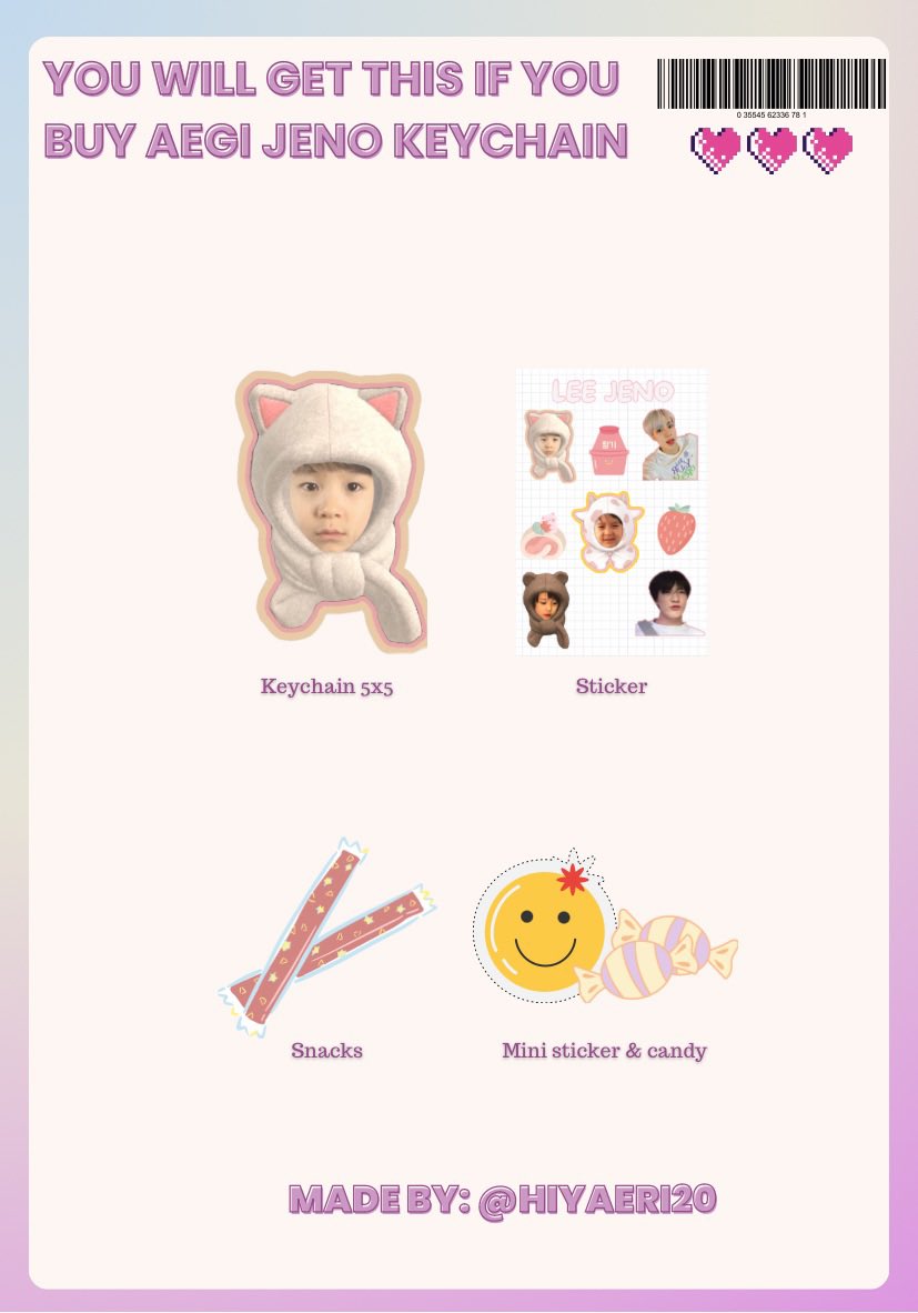 Open Pre-Order Keychain Aegi Jeno

💵: 12k (dp 7k) 

Keychain 5x5 (1 sisi)
Inc ballchain✅
Freebies✅

PO: 2-8 Agustus 2024
Proses cetak 7-15 hari setelah close PO (setelah tanggal 8 Agustus 2024)

✨Pelunasan via shopee✨

Dom Tangerang

Form order: bit.ly/Preorderkeycha…