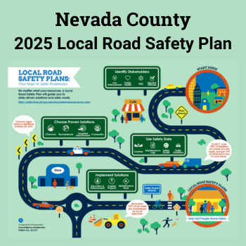 NevCoTransComm's tweet photo. Nevada County Public Works will host a meeting for the 2025 Local Road Safety Plan on Monday, Aug. 5 from 3-6 p.m. at the NC BOS Chambers to provide an overview of the Plan and ask for participation and input from the community. Read the plan at https://t.co/Sn87dY86Jt https://t.co/pp1uIn37gI