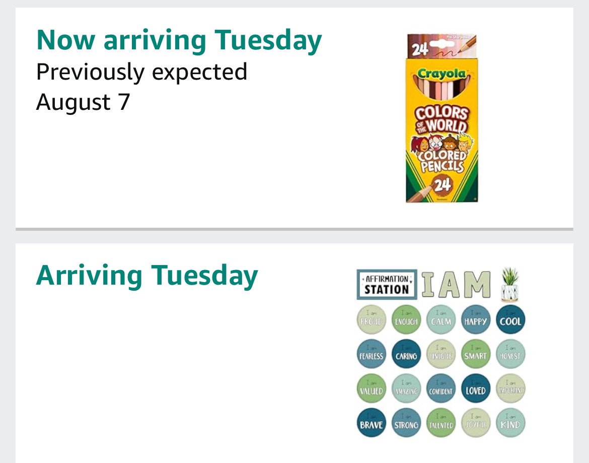 Amber19877's tweet photo. https://t.co/JQJXR4RAj1

Excited I was able to give back some love  #Teachersof𝕏 🩷 All of these shipping notifications makes my heart happy. 

Next week, school starts! If you see this please take a 👀 or RT!

#clearthelist 

🌟 My name is Amber 
🌟 Title 1 
🌟 25 students 🩷 https://t.co/Bez9rOiTSt