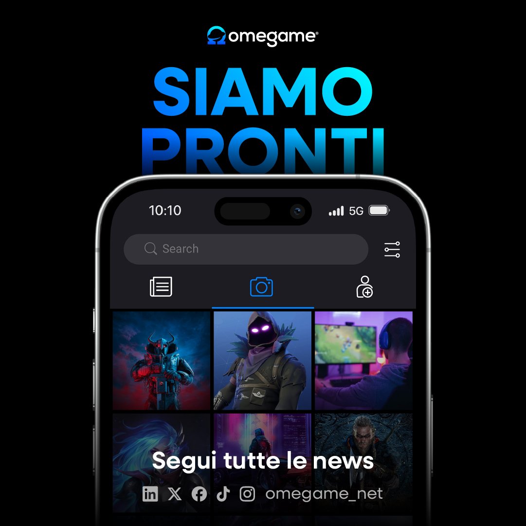 Omegame_net's tweet photo. Gamer, siamo respawnati e siamo più carichi che mai! 💥
Ti terremo costantemente aggiornato su tutte le novità Omegame e a partire da settimana prossima pubblicheremo i primi annunci.
Are you readyy?! 🎮

#omegame #gaming #videogames #social #gamer https://t.co/6rRdt3AVN9