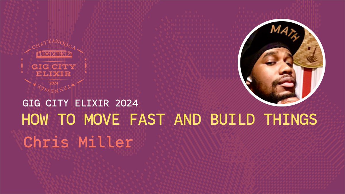 GigCityElixir's tweet image. Loved watching Chris Miller talk about @spawnfest at GCE this year!! 

How to Move Fast and Build Things!

Check it out!
youtu.be/3xYP_ex81oA

#MyElixirStatus
#GigCityElixir