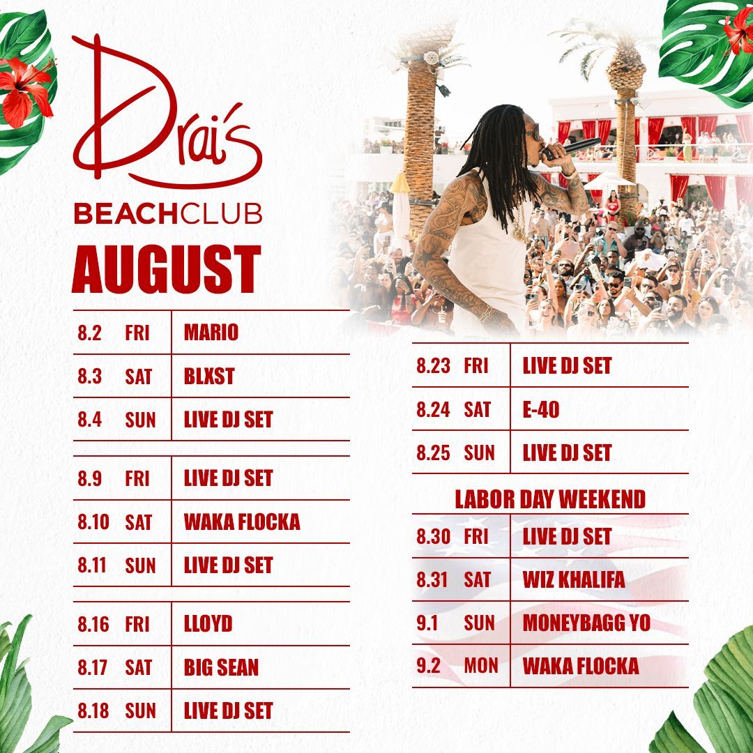 August line-up: now LIVE 🌴 

Who are you most excited to see?
Book now at: buff.ly/3vK5PdV