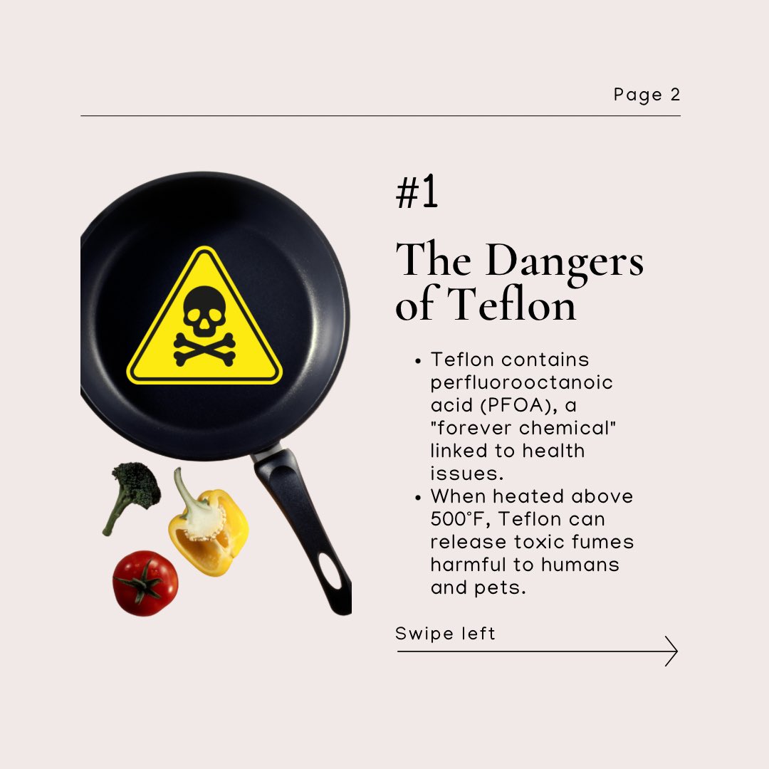 mindbodynchi's tweet image. Explore the benefits of using stainless steel or HexClad pans compared to Teflon-coated cookware. Make a healthier and more sustainable choice for your kitchen!
 
#Healthyliving #nontoxiccookware
#hexclad
#ecofriendly
#teflon