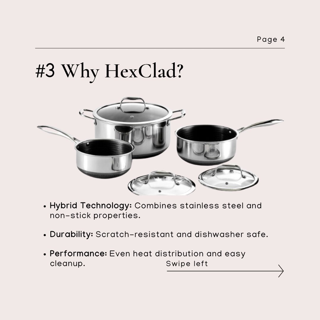 mindbodynchi's tweet image. Explore the benefits of using stainless steel or HexClad pans compared to Teflon-coated cookware. Make a healthier and more sustainable choice for your kitchen!
 
#Healthyliving #nontoxiccookware
#hexclad
#ecofriendly
#teflon