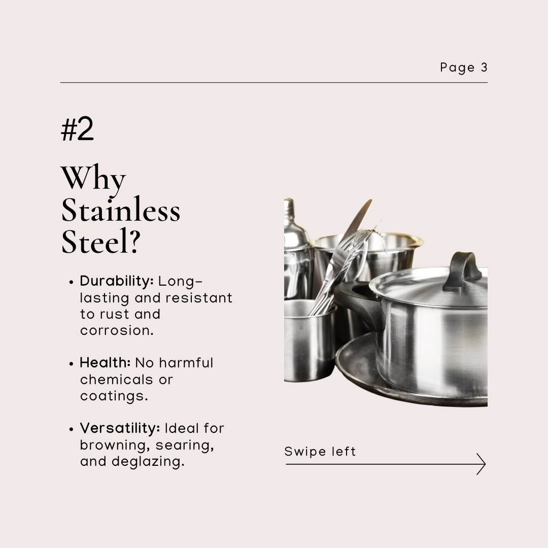 mindbodynchi's tweet image. Explore the benefits of using stainless steel or HexClad pans compared to Teflon-coated cookware. Make a healthier and more sustainable choice for your kitchen!
 
#Healthyliving #nontoxiccookware
#hexclad
#ecofriendly
#teflon