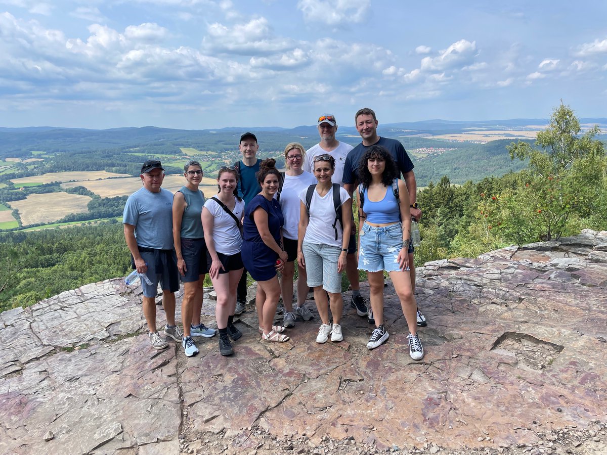 Newsmatics's tweet photo. Our team gathered in beautiful Prague for in-person workshops, brainstorming, and fun! 💡 With members from the USA, Czech Republic, Georgia, and Canada, it was an international meetup.

 🌎 From great discussions to scenic hikes, it was unforgettable! Here's a peek! https://t.co/xZtDxSxu3R