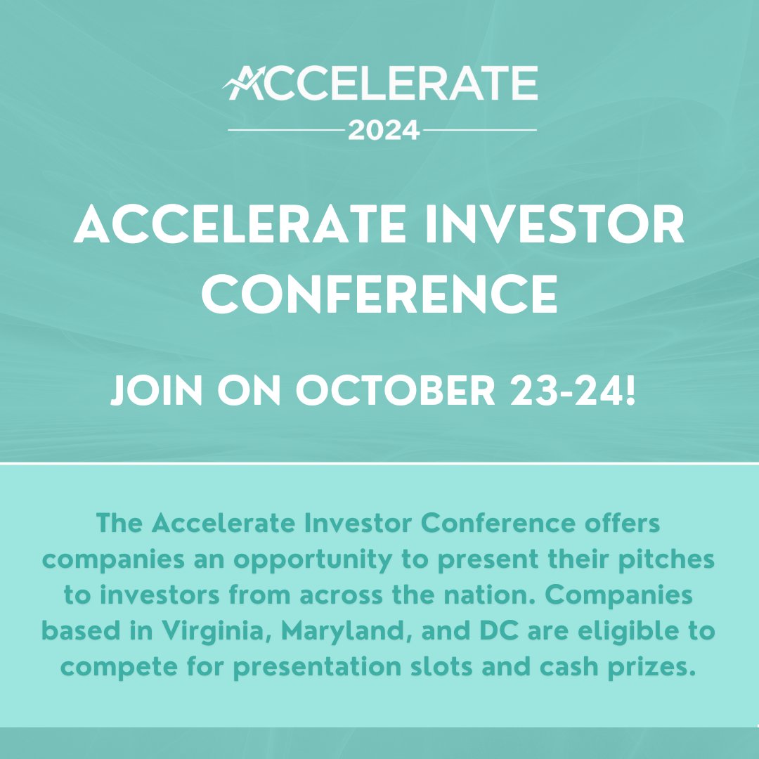Are you planning to attend the <a href="/AccelerateDeals/">Accelerate Investor Conference</a>
on October 23rd and 24th? We're thrilled to sponsor a conference that elevates the region's innovation and entrepreneurial spirit to new heights! acceleratedeals.org/company/