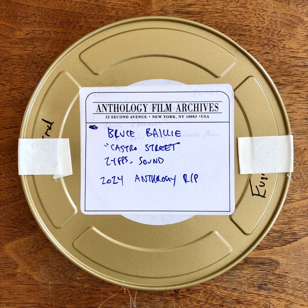 canyoncinema's tweet photo. Latest arrivals: New distribution prints of Bruce Baillie’s CASTRO STREET and TUNG, courtesy of @AnthologyFilm Archives!

#BruceBaillie #CastroStreet #Tung #16mm #CanyonFilms #NewPrints https://t.co/Dju7UaubfO