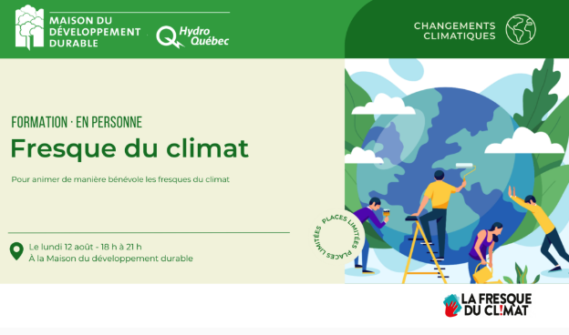Vous souhaitez contribuer à la transition socioécologique mais ne savez pas trop comment?  Pourquoi ne pas de venir animateur·rice bénévole de la fresque du climat? 
Inscription👉bit.ly/3ymUX6Y