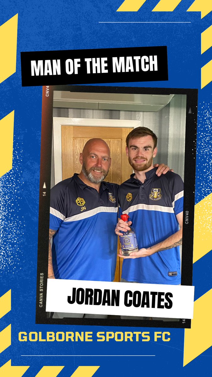 Golborne Sports FC (@golborne_fc) on Twitter photo Congratulations to <a href="/jordanc33135030/">jordancoates</a> who was last nights <a href="/CheshireFL/">Cheshire Football League ⚽️</a> man of the match in the 3-3 draw with <a href="/vulcanfc1955/">Vulcan FC</a>
A Solid performance and another 2 goals.
Proudly sponsored by Sugar Skull Spirits.
Well done Jordan 👏👏👏
#UTFG🔵🟡 Congratulations to <a href="/jordanc33135030/">jordancoates</a> who was last nights <a href="/CheshireFL/">Cheshire Football League ⚽️</a> man of the match in the 3-3 draw with <a href="/vulcanfc1955/">Vulcan FC</a>
A Solid performance and another 2 goals.
Proudly sponsored by Sugar Skull Spirits.
Well done Jordan 👏👏👏
#UTFG🔵🟡
