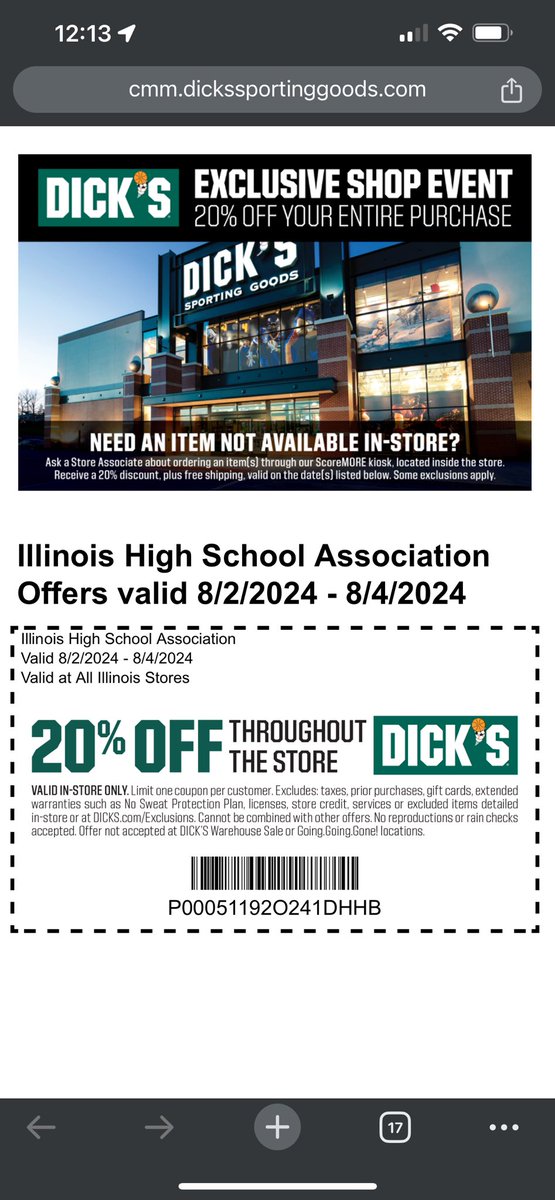 Need any equipment for the fall, here is a coupon that starts tomorrow!