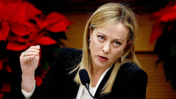 india_narrative's tweet photo. Italian PM Giorgia Meloni criticises the Paris Olympics: 

“With these testosterone levels, this is not an equitable competition. Athletes with masculine attributes shouldn’t be allowed in women's competitions." 

#OlympicGames #AngelaCarini https://t.co/zLquLINYlL