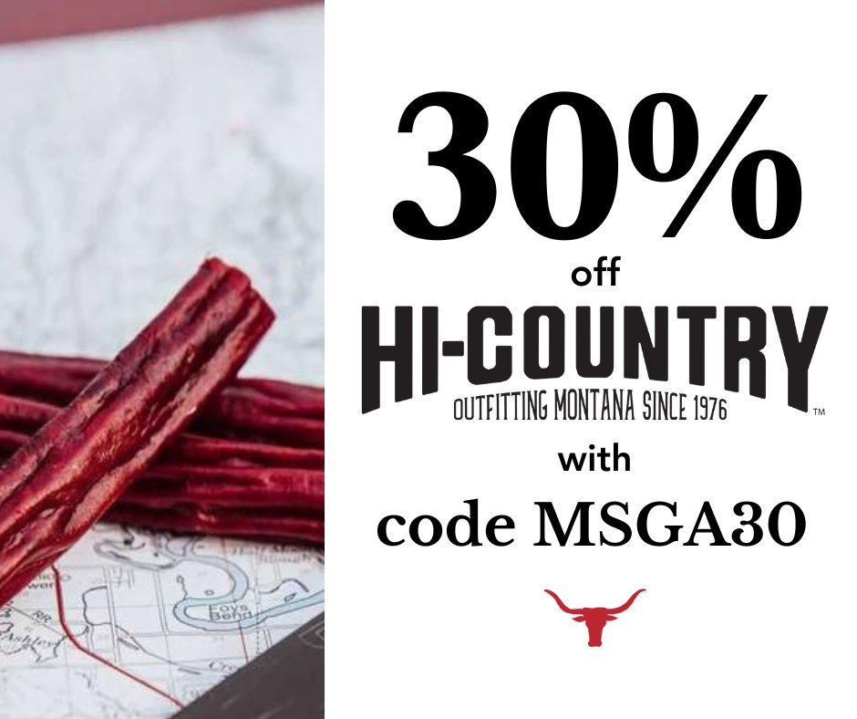 Use code MSGA30 at checkout for 30% off all HiCountry products!

Shop now at hicountry.com