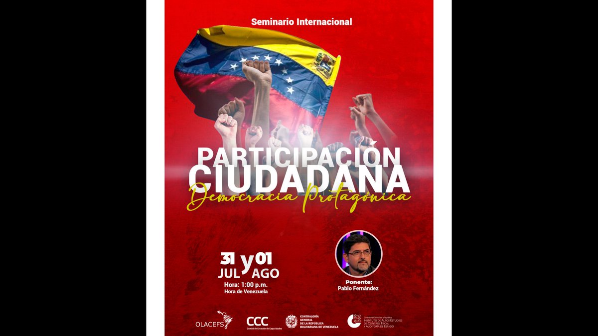 Contralora del estado Lara, Abg. Ana Luisa Gómez Zambrano, junto a equipo de trabajo presente en el segundo día de ponencia del Seminario Internacional "Participación Ciudadana y Democracia Protagonica", organizado por la <a href="/CGRVenezuela/">CGR Venezuela</a> y dictado por el Dr. Pablo Fernández.
