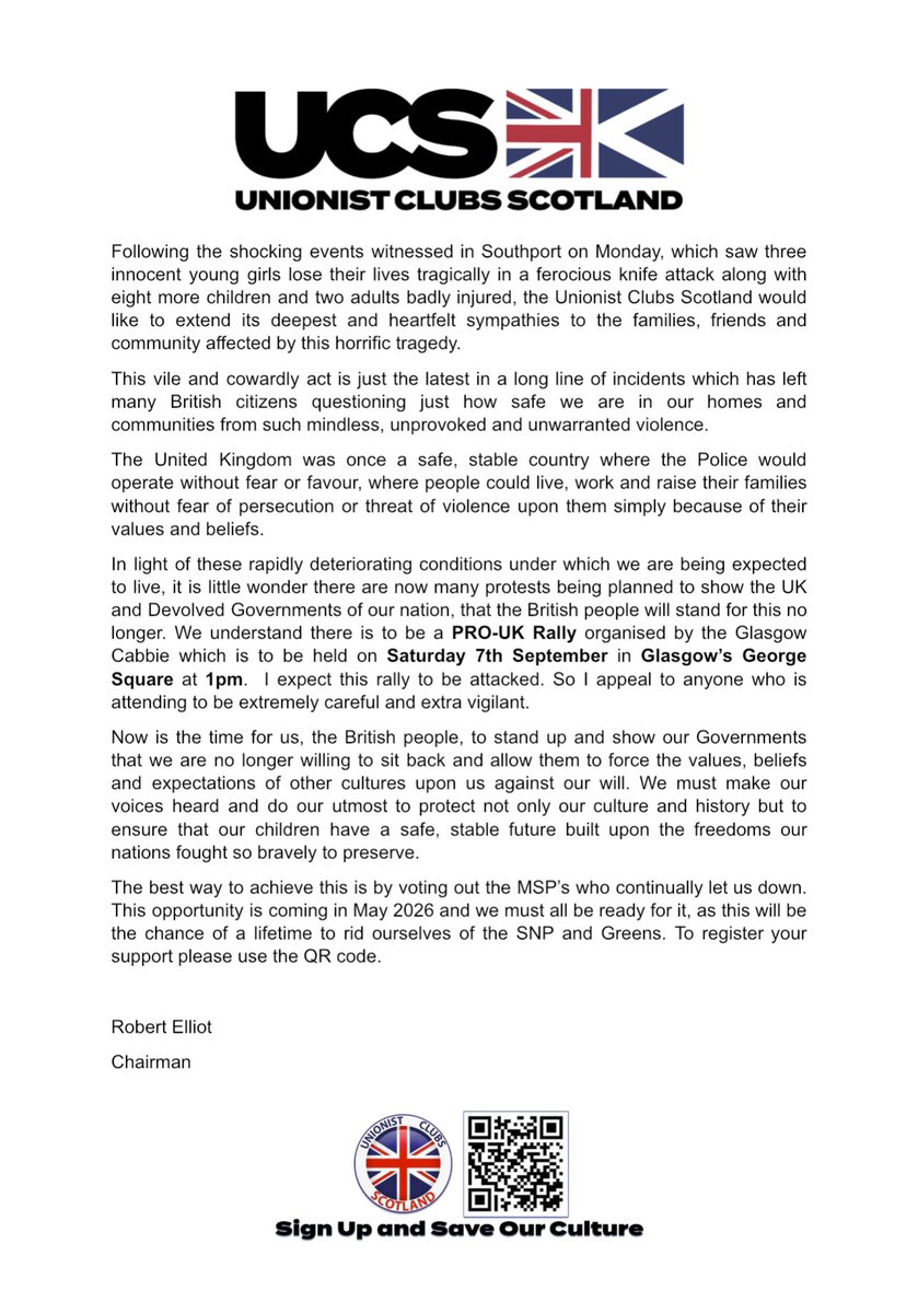 Message from the UCS Chairman