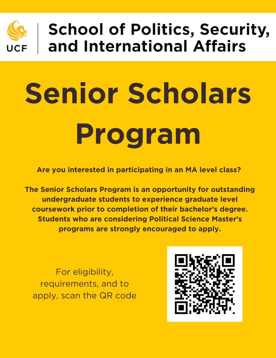 UCF School of Politics, Security, and Intl Affairs tweet media