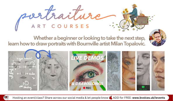B31Voices's tweet photo. #SWBrumEVENTS – Art Class 🖌️🎨
INFO/BOOK: 👉 https://t.co/RbG7IlPgFH

📅 Sat 17th August 2024
🕚 10am - 1pm
📍 St Francis - #Bournville
👤 18+ Beginners &amp; Up
ℹ️ Resources included

#B31VoicesSupportingLocal
#ArtClasses
#Art
#SWBrumCREATIVE
#Birmingham https://t.co/A3JRfztW3d