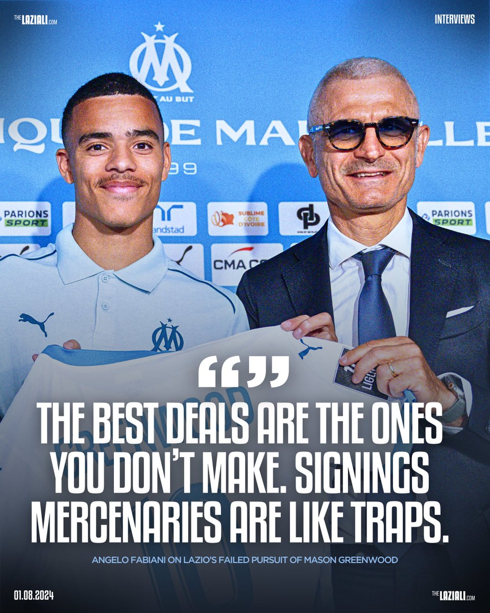 The_Laziali's tweet image. 😬🗣️ #Lazio Sporting Director Angelo #Fabiani stole the headlines with his interesting choice of words when discussing Mason #Greenwood to Lazio Style Channel:

"We wanted to sign him last summer. This year, an Agent presented us with the idea of ​​signing Greenwood and a huge