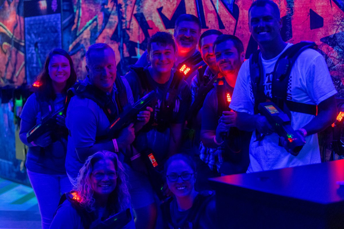 This 👇is how you start a school year! What a blessing to be surrounded by teachers who know how to work hard and play hard! Main Event was a great spot for our back-to-school team building.
Go Blaze! 🔥

<a href="/bhs_smith/">Justin Smith</a>