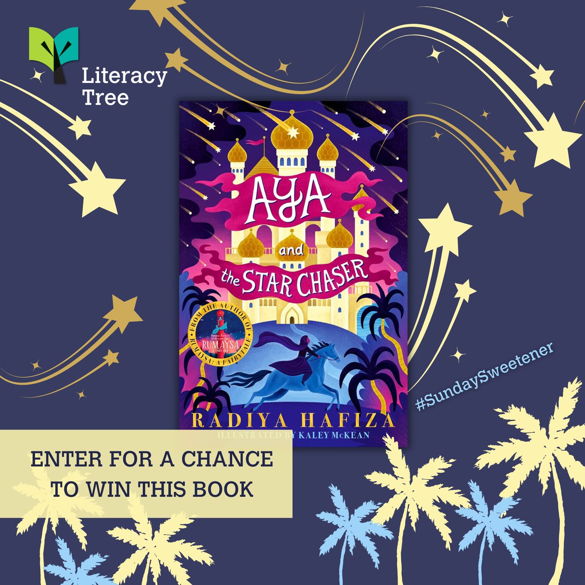theliteracytree's tweet photo. This week's #SundaySweetener is 'Aya and the Star Chaser'⭐, a brilliant gothic fairytale from Radiya Hafiza.
For your chance to win:
✨Like 
✨Follow
✨Repost + tag a friend for an extra entry.
Winner announced Monday! https://t.co/nJbTxnX4Rb