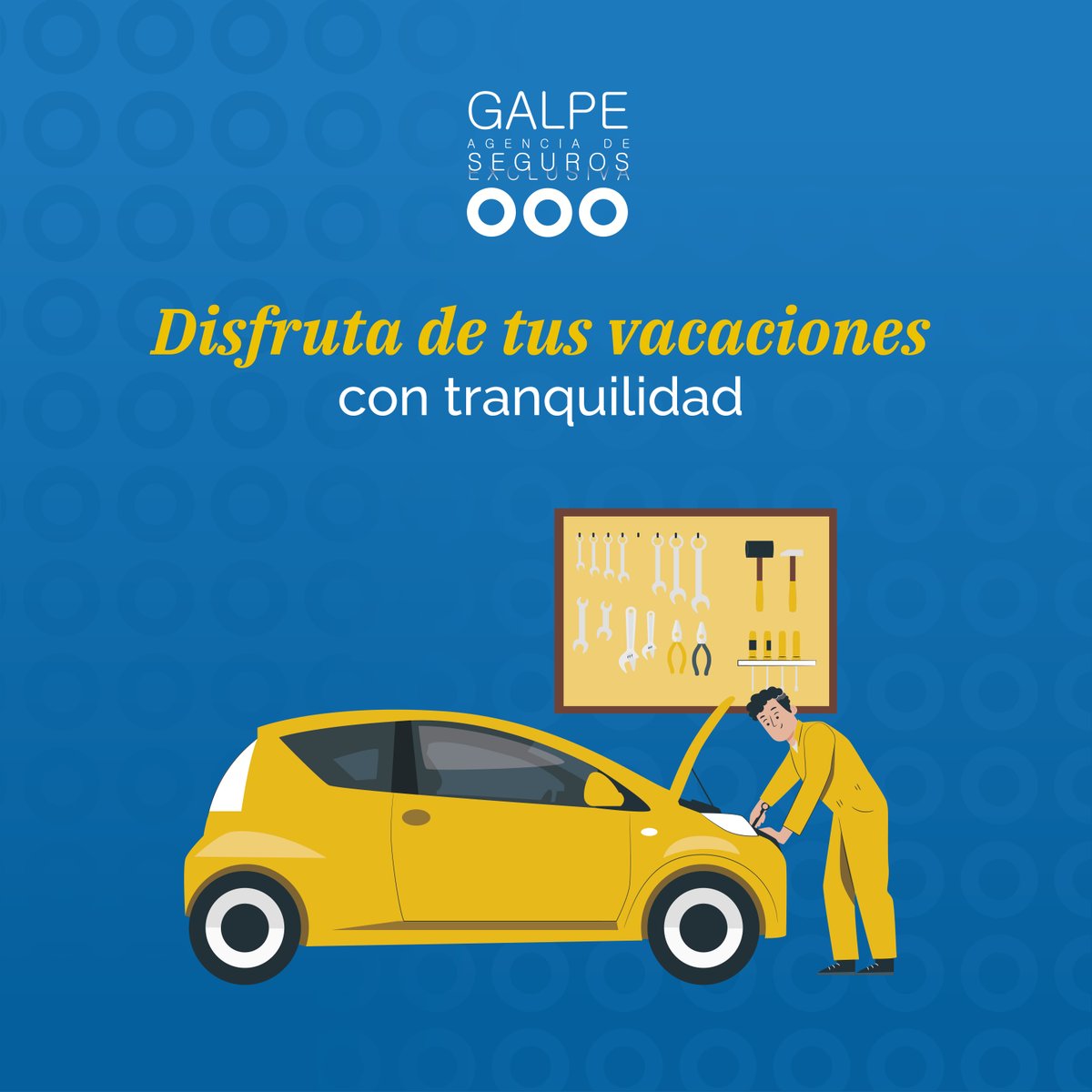 Desde Galpe, ¡te aconsejamos revisar tu 🚙 antes de irte de vacaciones para garantizar un viaje seguro y sin contratiempos!

🔗 galpeagenciadeseguros.com
#seguros #agencia #reale #malaga