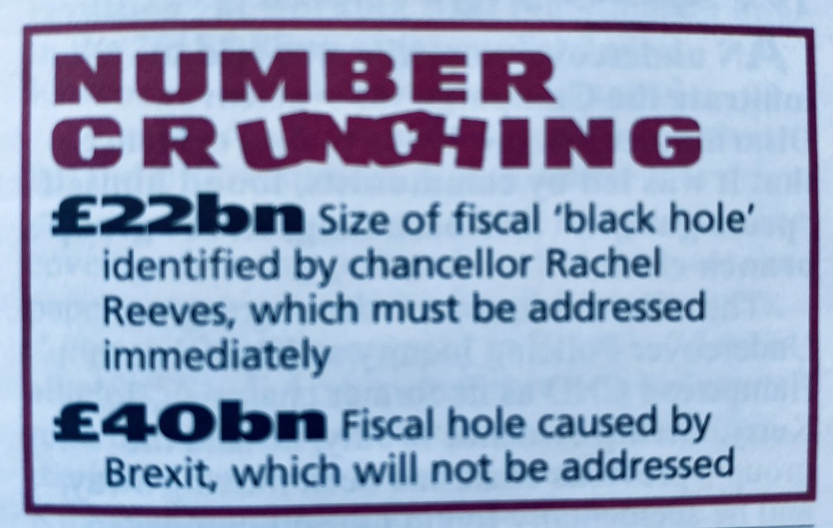 Private Eye points out the humongous Brexit elephant in the room. While our governments stubbornly refuse to even acknowledge it. A country can’t make progress like this.