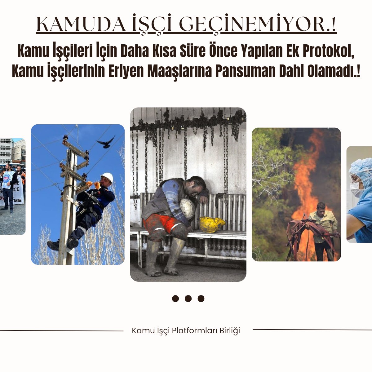 06isciplatformu's tweet photo. #Kamuişçileri Geçinemiyor.!

'Yüksek #Enflasyon Ve Düşen Alım Gücünü Artırmak İçin, #Kamuişçileri'nin Büyük Bir Bölümü İçin Yapılan #Ekprotokol,Artan Gelir Vergisi Dilimleri Ve Enflasyon'un Yüksek Seyretmeye Devam Etmesinden Dolayı #Kamuişçisi Maaşlarına PANSUMAN dahi Olamadı!' https://t.co/HcM1fmMLSO