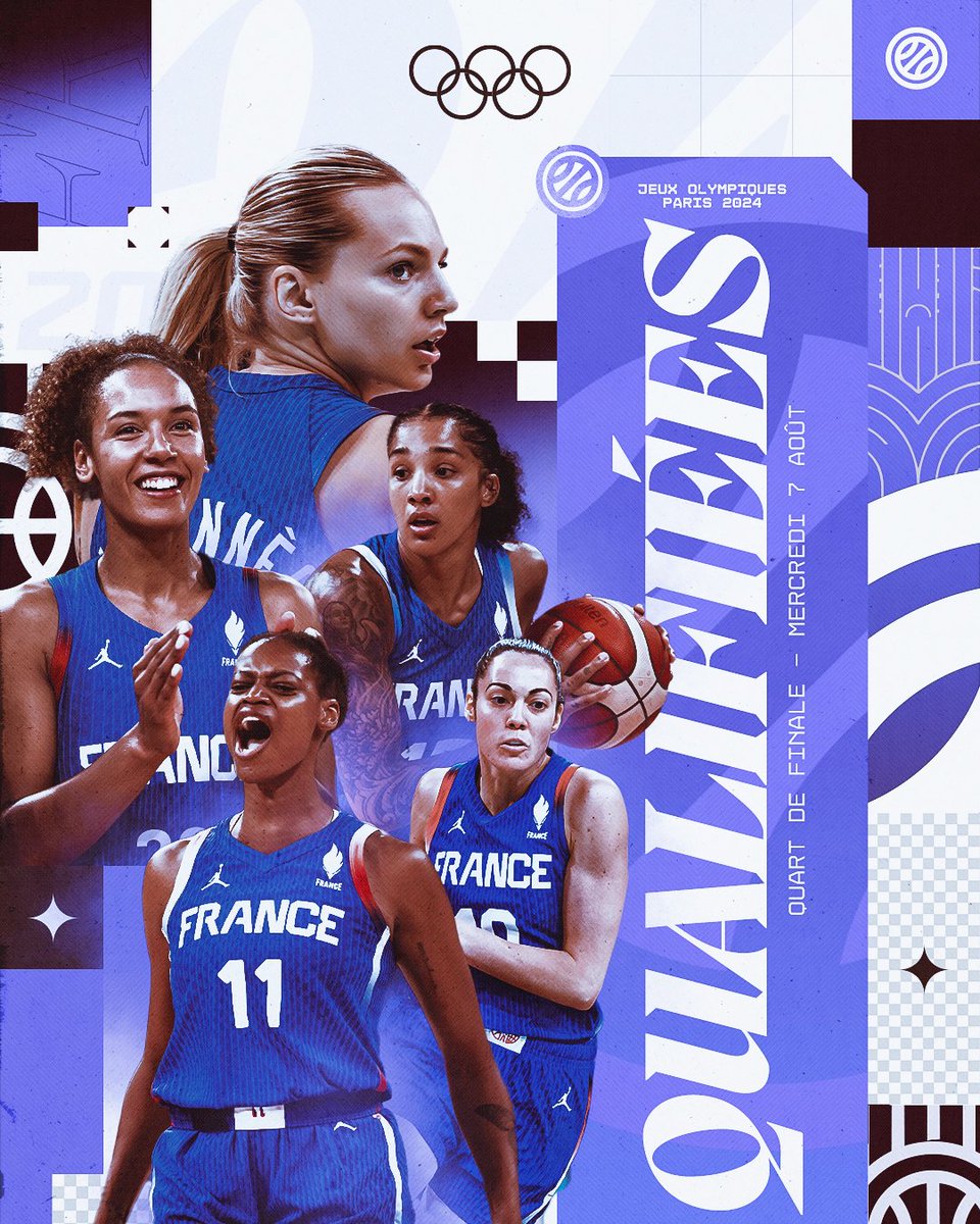 QUALIFIÉES 🙌

Avant même le match face à l'Australie dimanche, les Bleues valident leur ticket pour les quarts de finale des Jeux Olympiques et verront Paris 🤩 

#PassionnémentBleu | #Paris2024