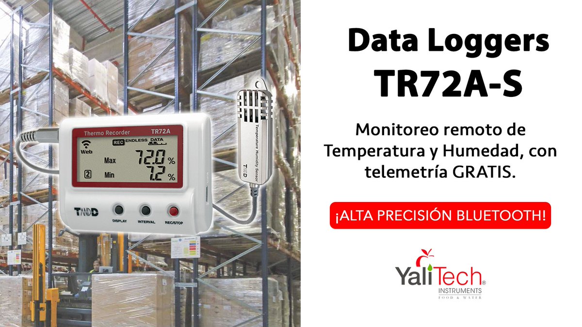 YaliTec's tweet image. En #YaliTech ofrecemos tecnología de alta calidad para aplicaciones en donde el control de Temperatura y Humedad debe ser preciso, el equipo ideal es el data logger TR72A-S.

Pide tus asesoría:
☎️ Teléfono: +56228988221
📧 Mail: ventas@yalitech.cl
#YaliTechChile